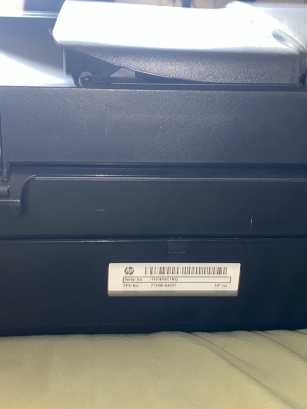 HP Black Multifunction Printer Front Panel
